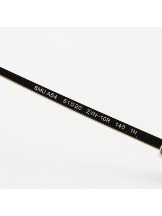 Miu Miu MUA54S ZVN10R Sunglasses Gold Oval Rimless Frame, Yellow Lenses main image 9